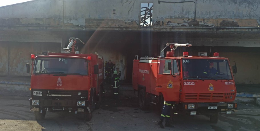 Φωτιά στα Γιαννιτσά: Επιχείρηση της Π.Υ. στο 2ο χιλ. Γιαννιτσών-Αλεξάνδρειας (φώτος)