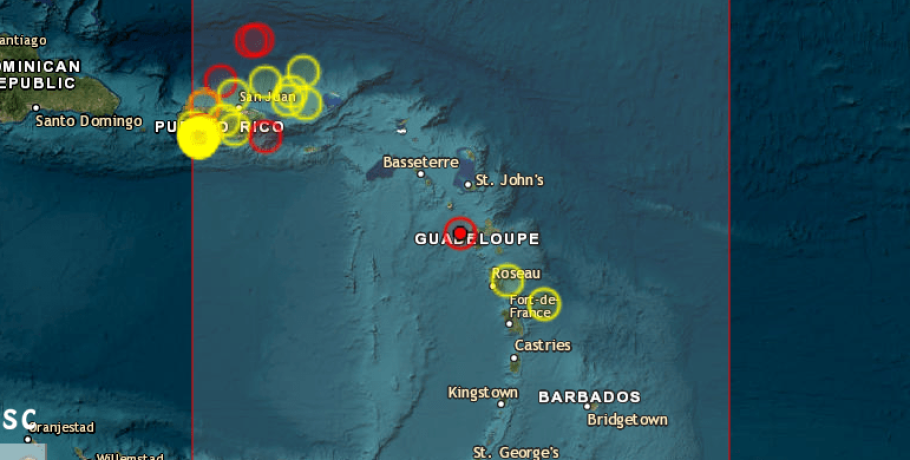 Σεισμική δόνηση 6,1 Ρίχτερ στη Γουαδελούπη