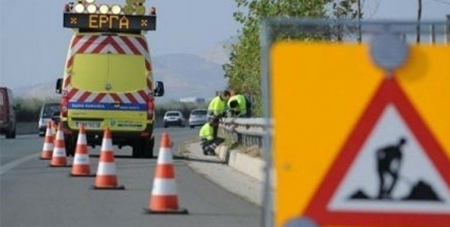 Εργασίες συντήρησης στην Εθνική Οδό 67 Θεσσαλονίκης- Αεροδρομίου