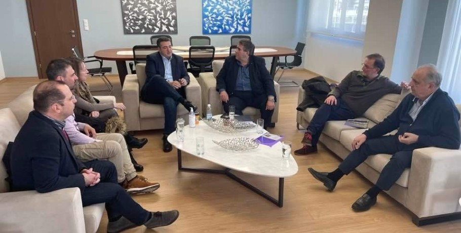 Στον Περιφερειάρχη ο Δήμαρχος Έδεσσας μαζί με συνεργάτες του