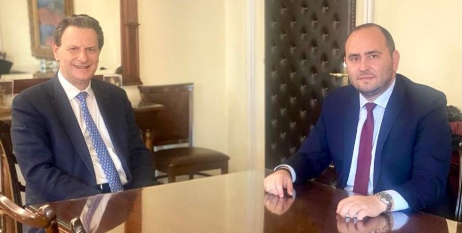 Συνάντηση Λάκη Βασιλειάδη με Θόδωρο Σκυλακάκη για Φράγμα Αλμωπαίου, Ταμείο Ανάκαμψης, Ρύθμιση Οφειλών