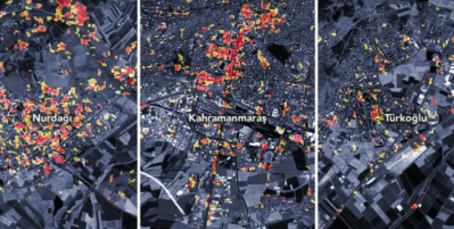 Σεισμός στην Τουρκία: Δορυφορικός χάρτης της NASA δείχνει το μέγεθος της καταστροφής