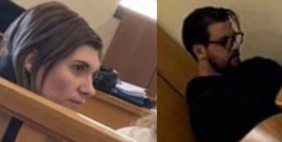 Πισπιρίγκου και Δασκαλάκης μέσα στην αίθουσα του δικαστηρίου