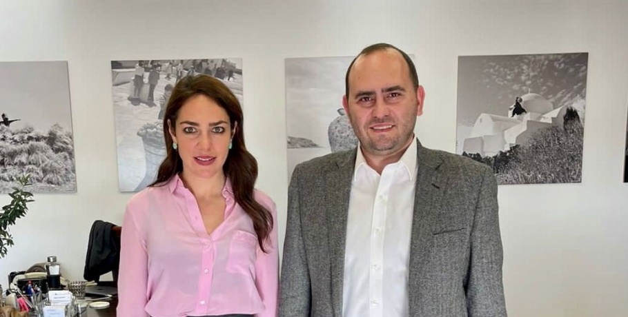 Συνάντηση Λάκη Βασιλειάδη με τη Δόμνα Μιχαηλίδου