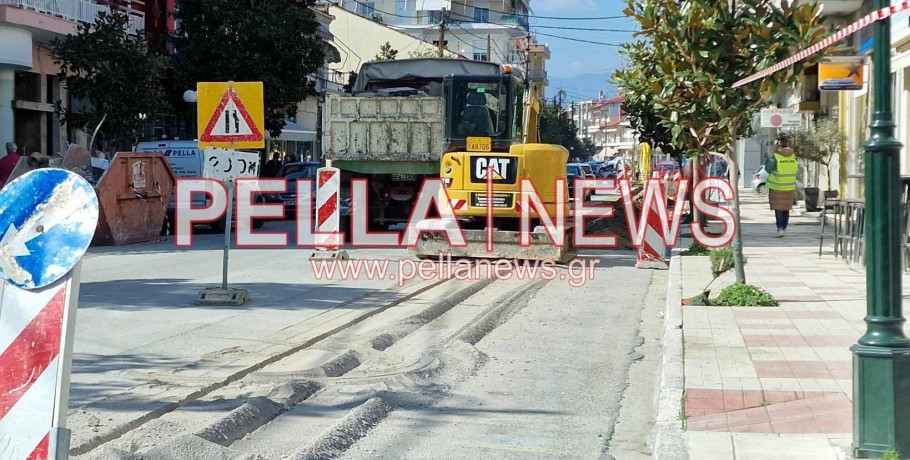 Στο κέντρο της Σκύδρας οι εργασίες για το φυσικό αέριο