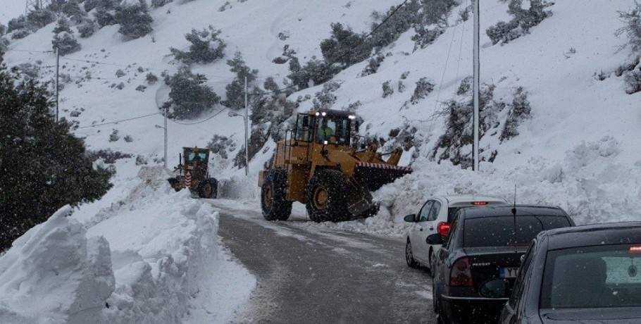 Ο Μάρτης έδειξε τα ...δόντια του με χιόνια στα ορεινά σε Θεσσαλονίκη και Χαλκιδική