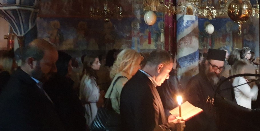 Πανηγυρική Θεία λειτουργία στην ΙΜ Αρχαγγέλου Αλμωπίας