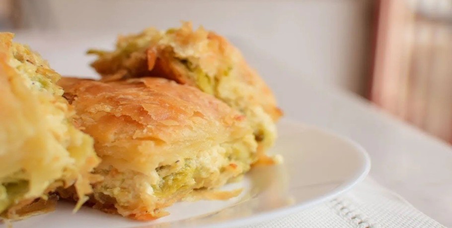 Πρασόπιτα-Leek pie