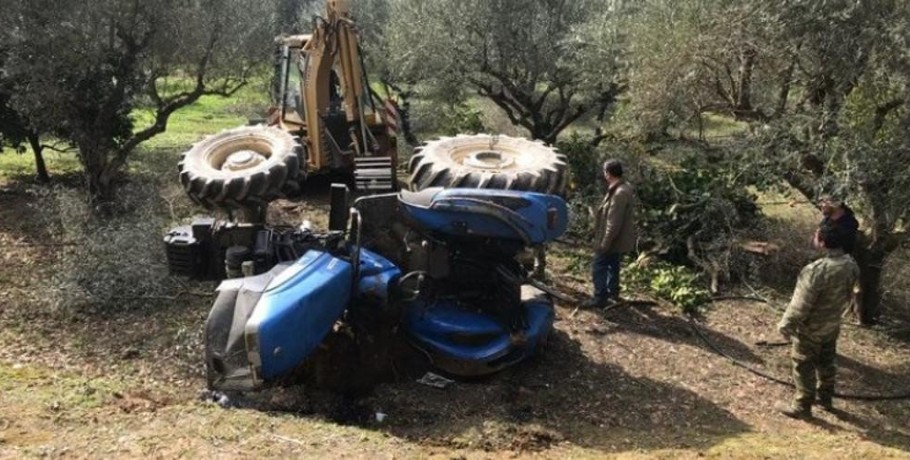 Νεκρός 66χρονος που εγκλωβίστηκε κάτω από το τρακτέρ του