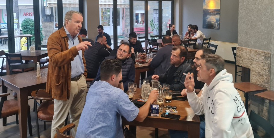 Επίσκεψη Καρασμάνη στην Ανατολική Αλμωπία
