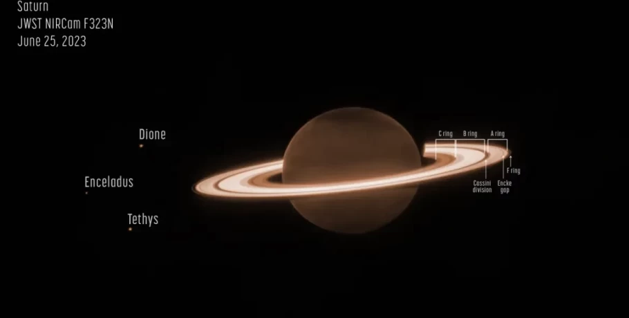 NASA: Η εντυπωσιακή εικόνα του Κρόνου που έδωσε το James Webb