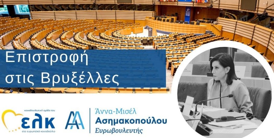 Άννα-Μισέλ Ασημακοπούλου - Επιστροφή στις Βρυξέλλες