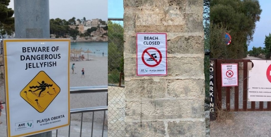 Έβαλαν ψεύτικες πινακίδες σε παραλίες για να διώχνουν τους τουρίστες