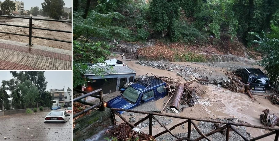 «Πνίγεται» ο Βόλος - Νεκρός κτηνοτρόφος, ένας αγνοούμενος, 12.000 κεραυνοί σε 2 ώρες