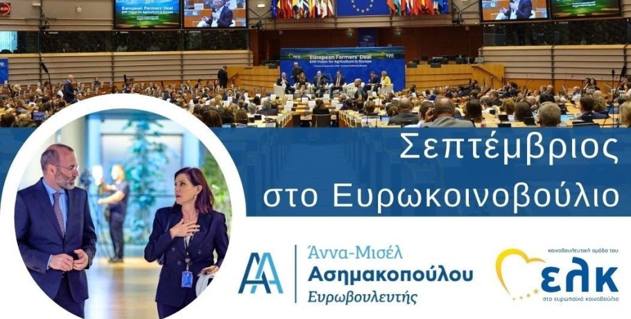 Άννα-Μισέλ Ασημακοπούλου - Σεπτέμβριος στο Ευρωκοινοβούλιο