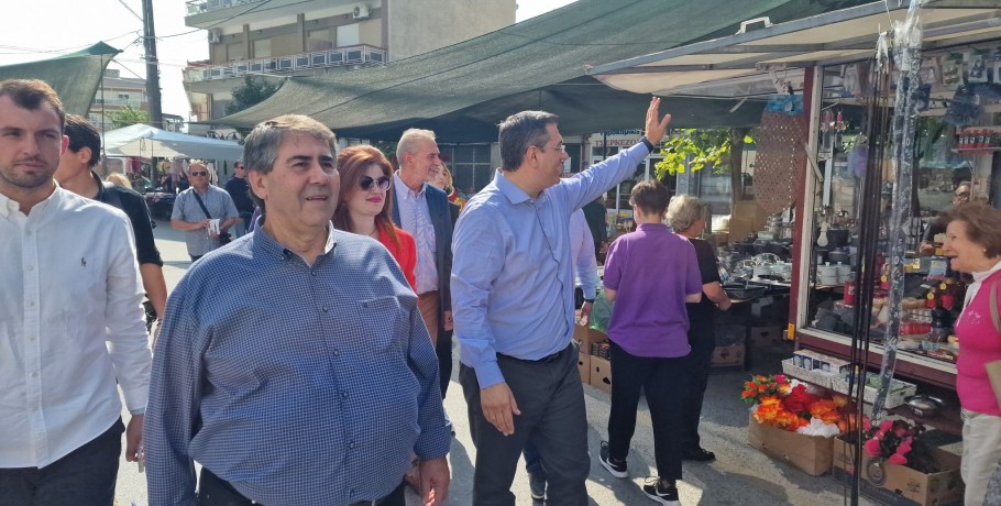 Ο Απόστολος Τζιτζικώστας στην Πέλλα και την Αριδαία