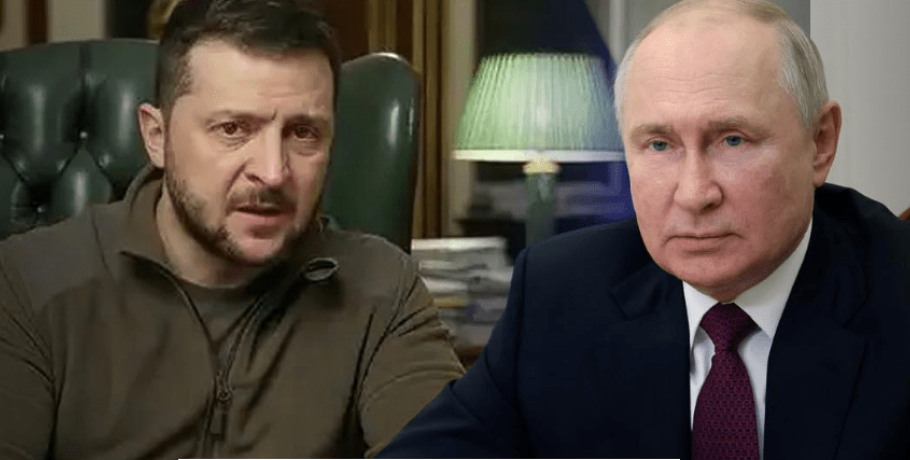 Β.Πούτιν: «Να σκεφτούμε πώς θα σταματήσουμε τον πόλεμο» – Β.Ζελένσκι: «Πρέπει να δώσουμε Ντονμπάς και Κριμαία»