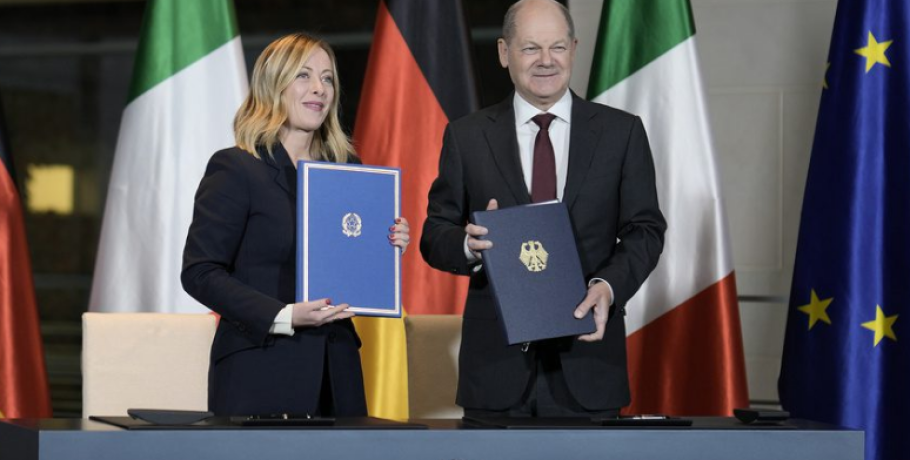 Γερμανία: Ο Σολτς και η Μελόνι υπέγραψαν Σχέδιο Δράσης διμερούς συνεργασίας