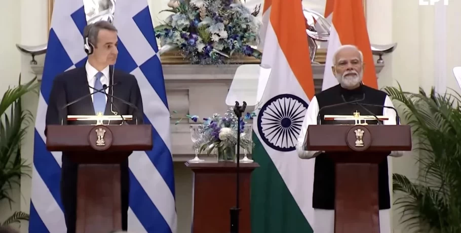 Μητσοτάκης από Νέο Δελχί: Η Ελλάδα είναι η πύλη εισόδου της Ινδίας στην Ευρώπη -Ενισχύουμε τις διμερείς μας σχέσεις