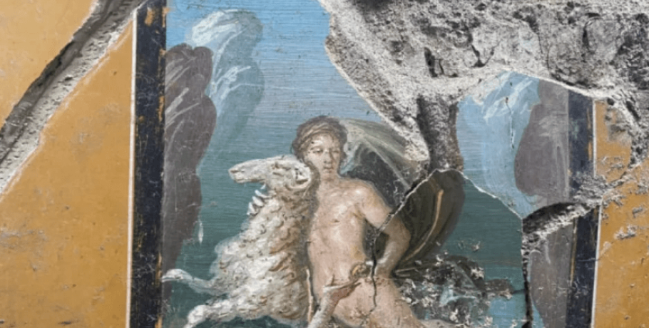 Πομπηία: Στο φως εντυπωσιακή τοιχογραφία του Φρίξου και της Έλλης