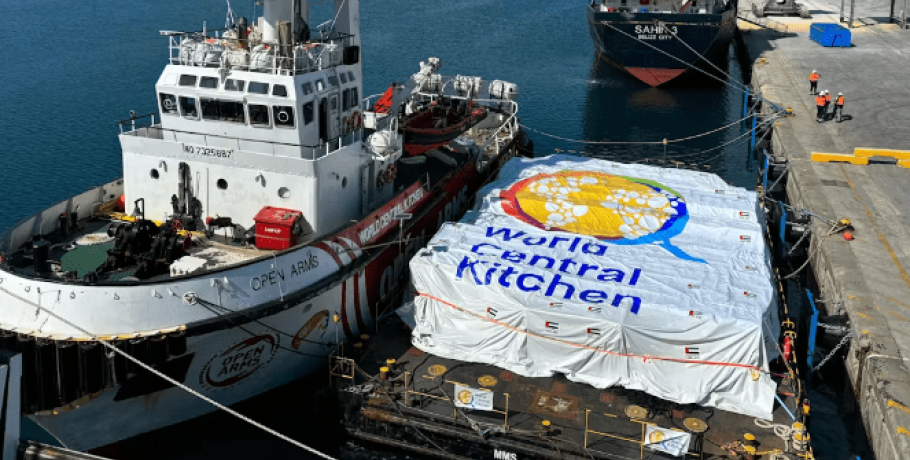 Κύπρος: Αναχώρησε για τη Γάζα πλοίο με 200 τόνους τρόφιμα