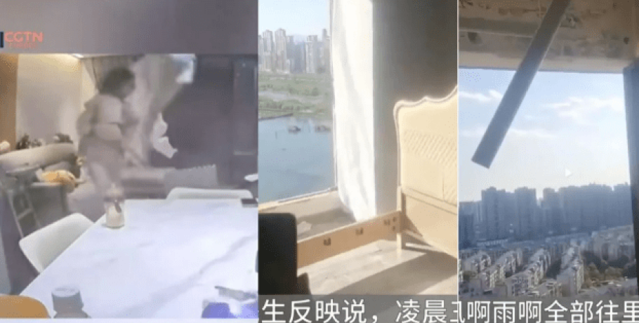 Απίστευτα βίντεο από την Κίνα: Θυελλώδεις άνεμοι «ρούφηξαν» ενοίκους διαμερισμάτων - Τρεις νεκροί