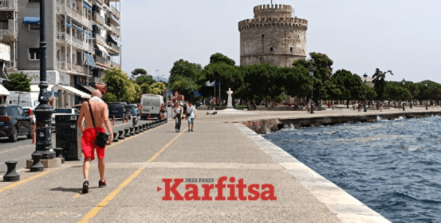 «Βγήκαν από τα ρούχα τους» στη Θεσσαλονίκη - Ο καύσωνας άδειασε την παραλία (ΦΩΤΟ+Video)