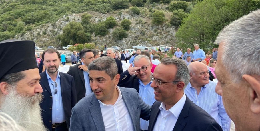 Εγκαινιάσθηκε από Αυγενάκη και Σταϊκούρα το αρδευτικό έργο της Ηράκλειας Φθιώτιδας